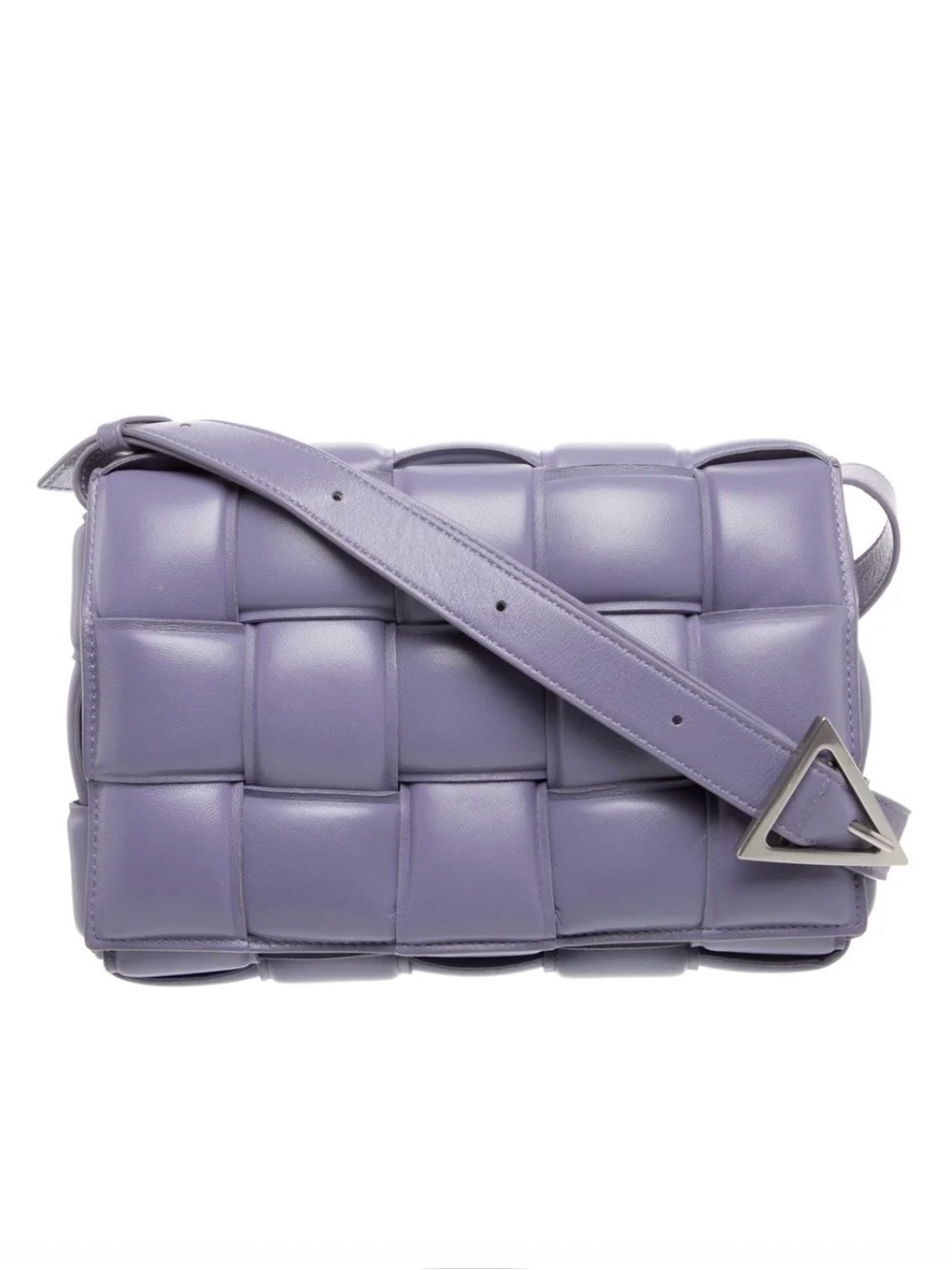 Bottega Veneta Purple Maxi Intrecciato Padded Cassette Bag